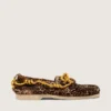 Mocasini Cruise pentru bărbați din piele de ponei cu imprimeu leopard