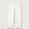 Pantaloni albi din denim pentru bărbați