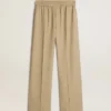 Pantaloni de jogging pentru femei, de culoare travertin