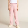 Pantaloni de jogging roz cu stea strălucitoare pe partea din față