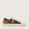 Super-Star pentru femei din piele cu imprimeu leopard