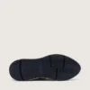 Adidași de alergare pentru femei cu Running Sole, în nuanțe de argintiu sclipitor și piele de căprioară gri porumbel