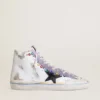 Adidași Francy Penstar LAB pentru femei, cu stea din piele neagră și ținte multicolore