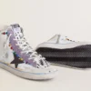 Adidași Francy Penstar LAB pentru femei, cu stea din piele neagră și ținte multicolore