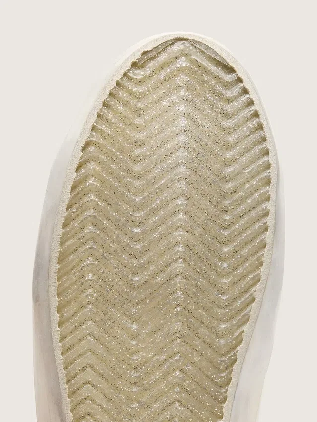 Adidași Old School pentru femei, cu stea argintie cu sclipici și limbă din piele de căprioară gri gheață