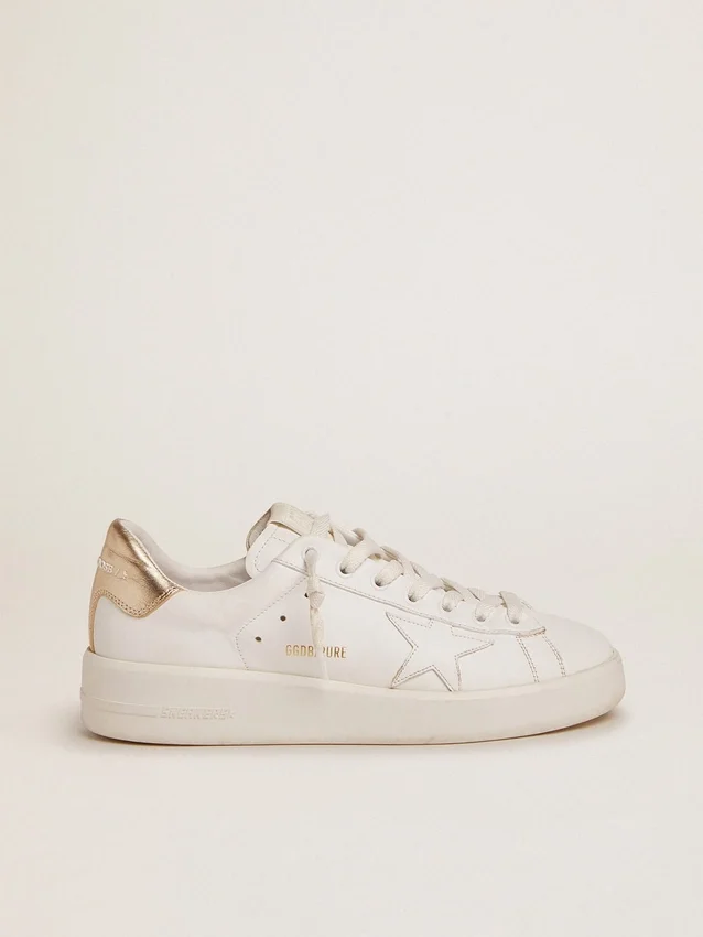Adidași Purestar pentru femei cu bandă de la călcâi de culoare aurie