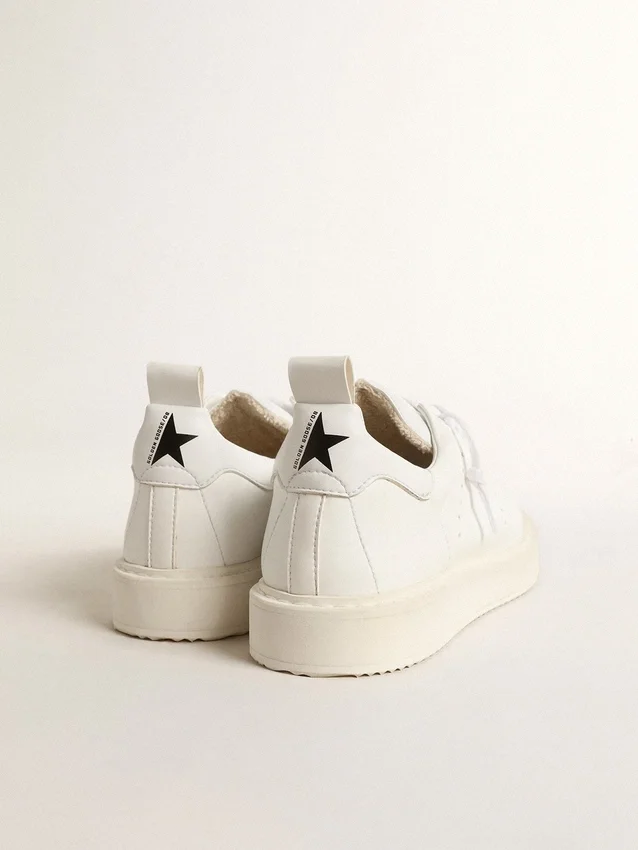 Adidași Starter pentru femei, cu origine biologică, cu stea albă și bandă la călcâi