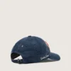 Șapcă de baseball albastru denim cu patch „Golden” din material frotir roșu și alb