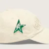 Șapcă de baseball crem cu patch „auriu” ton pe ton și insignă verde în formă de stea
