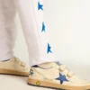 Ball Star Young cu stea din piele albastră metalizată și bandă la călcâi