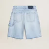 Bermude pentru femei din denim cu efect uzat
