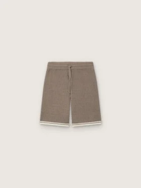 Bermude unisex din tricot gri porumbel