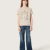 Blugi bootcut pentru fete „Journey” din denim albastru cu strasuri în degrade