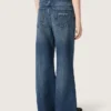 Blugi bootcut pentru fete „Journey” din denim albastru cu strasuri în degrade