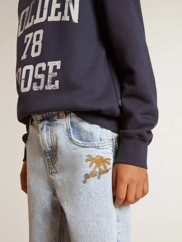 Blugi din denim deschis pentru băieți