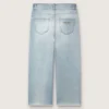 Blugi pentru băieți Golden din denim albastru deschis, cu logo brodat