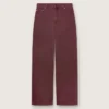Blugi pentru femei din denim burgund