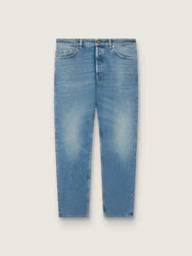 Blugi slim fit pentru bărbați, cu spălare medie