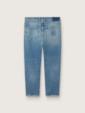 Blugi slim fit pentru bărbați, cu spălare medie