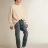 Blugi slim fit pentru bărbați, cu spălare medie
