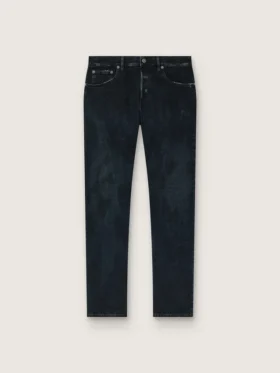 Blugi slim-fit pentru bărbați din denim elastic indigo închis