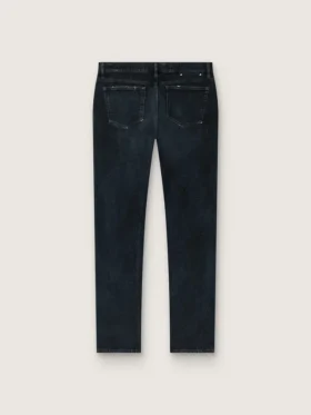 Blugi slim-fit pentru bărbați din denim elastic indigo închis