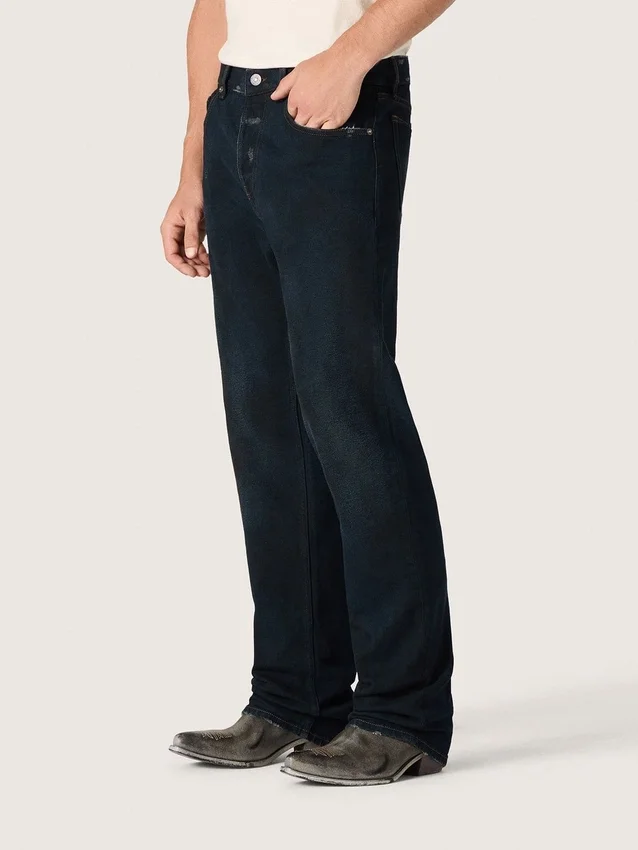 Blugi slim-fit pentru bărbați din denim elastic indigo închis