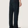 Blugi slim-fit pentru bărbați din denim elastic indigo închis