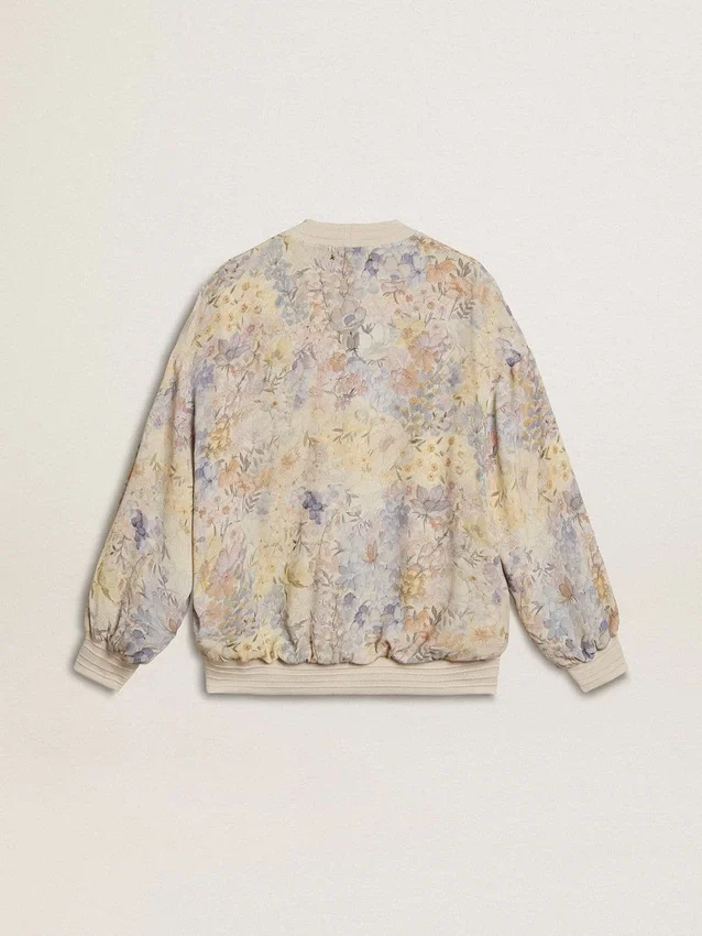 Cardigan pentru femei cu imprimeu floral și broderie