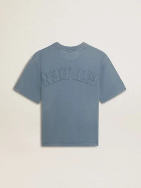 Cămășă albastră deschisă cu logo inversat pe spate – Jersey Capsule