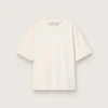 Cămășă în alb patinat cu logo inversat pe spate - Jersey Capsule