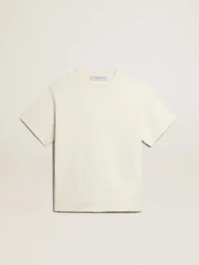 Cămășă în alb patinat cu logo inversat pe spate - Jersey Capsule