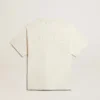 Cămășă în alb patinat cu logo inversat pe spate - Jersey Capsule