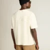 Cămășă în alb patinat cu logo inversat pe spate - Jersey Capsule
