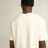 Cămășă în alb patinat cu logo inversat pe spate - Jersey Capsule