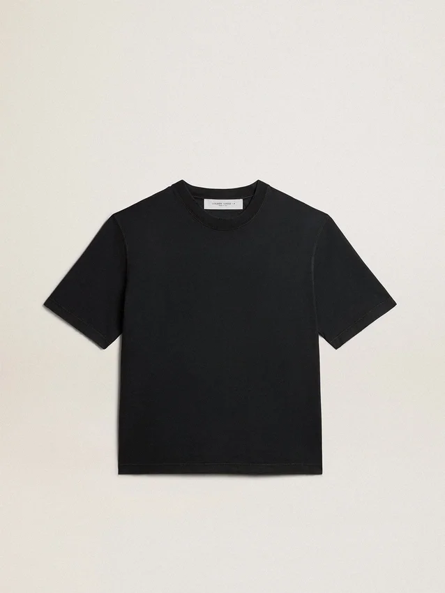 Cămășă negru spălată cu logo inversat pe spate - Jersey Capsule