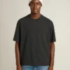 Cămășă negru spălată cu logo inversat pe spate - Jersey Capsule