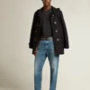 Cămășă negru spălată cu logo inversat pe spate - Jersey Capsule