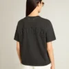 Cămășă negru spălată cu logo inversat pe spate - Jersey Capsule