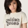 Cămășă pentru băieți „Journey” din jersey de bumbac alb cu logo