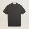 Cămășă polo pentru femei din lână merino antracit