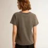 Cămășă slim-fit cu aspect uzat, în nuanța de gri antracit
