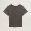 Cămășă slim-fit cu aspect uzat, în nuanța de gri antracit