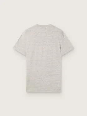 Cămășă unisex din jersey gri melanj cu imprimeu cu steag