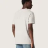 Cămășă unisex din jersey gri melanj cu imprimeu cu steag