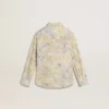 Cămașă din bumbac pentru fete, cu imprimeu floral multicolor