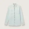 Cămașă din denim decolorat pentru bărbați, cu ținte ciocănite
