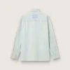 Cămașă largă pentru bărbați din denim albastru deschis