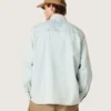 Cămașă largă pentru bărbați din denim albastru deschis