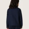 Cămașă unisex Journey din pânză de bumbac albastră cu logo brodat